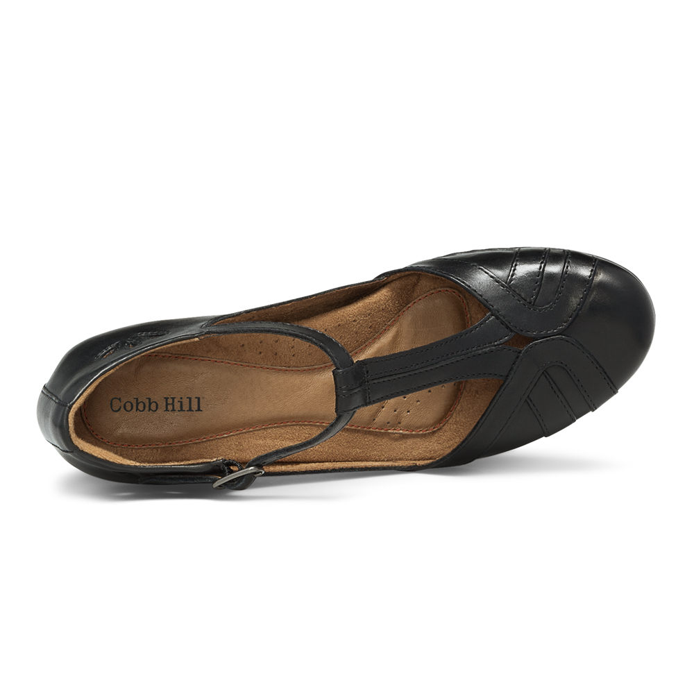Rockport Hæler Sko Dame Svart - Cobb Hill Angelina - ZJRX42086